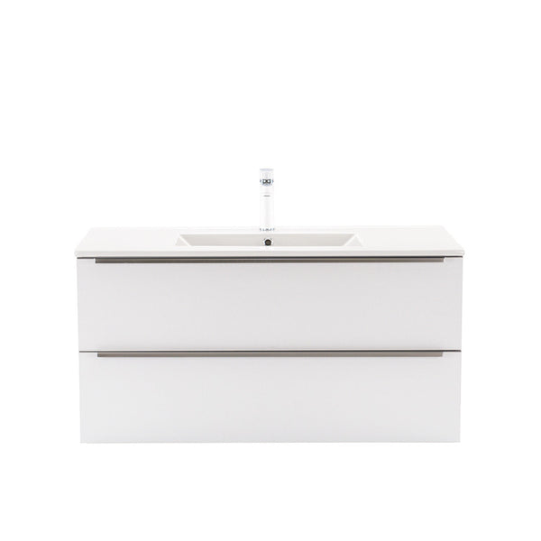 Leziter Masca chiuveta baie Vario Trim 100 cu lavoar, alb-alb