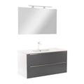 Leziter Set mobilier baie Vario Trim 100, alb-antracit
