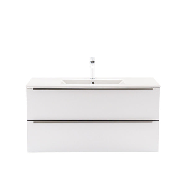Leziter Masca chiuveta baie Vario Trim 100 cu lavoar, antracit-alb