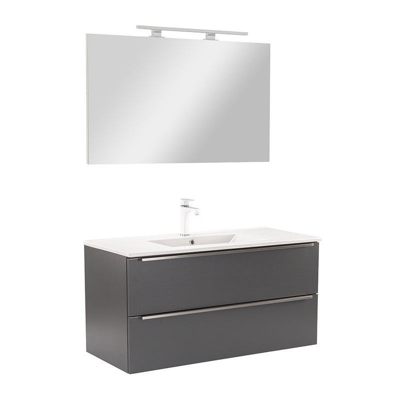 Leziter Set mobilier baie Vario Trim 100, antracit-antracit