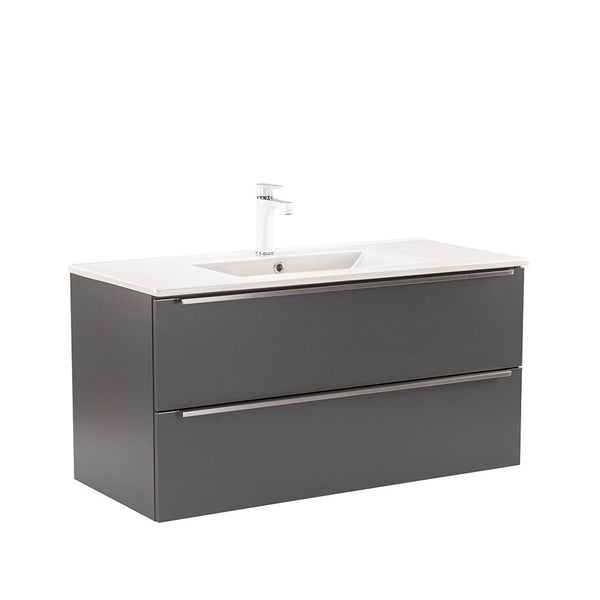 Leziter Masca chiuveta baie Vario Trim 100 cu lavoar, antracit-antracit
