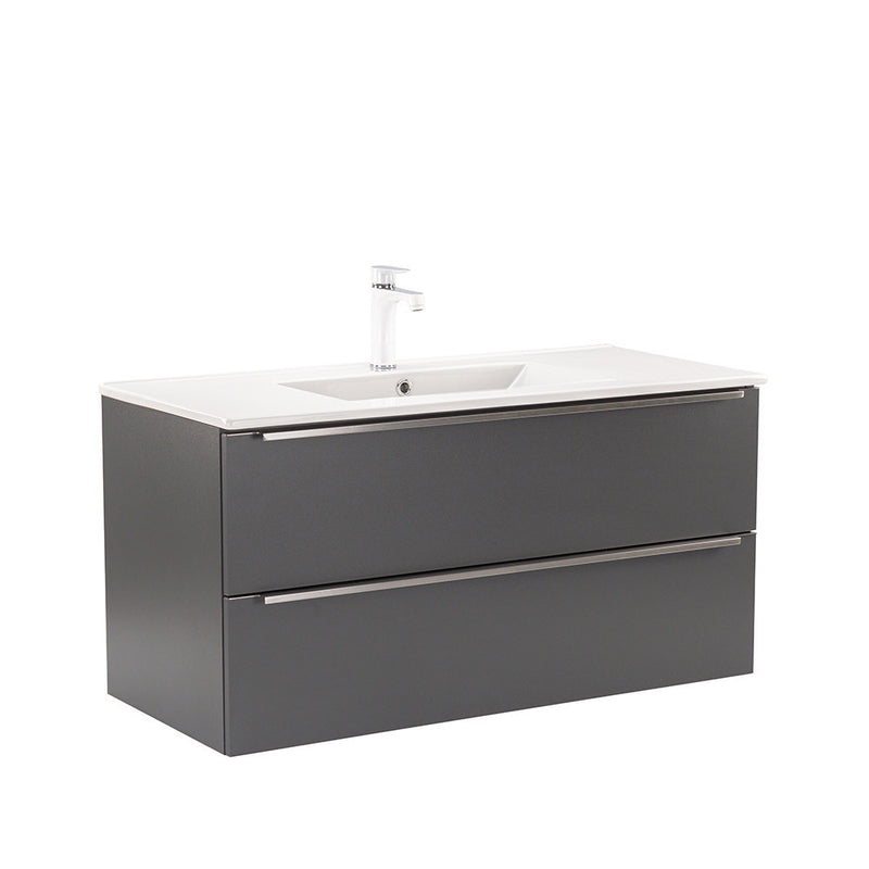 Leziter Masca chiuveta baie Vario Trim 100 cu lavoar, antracit-antracit