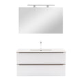 Leziter Set mobilier baie Vario Trim 100, stejar-alb