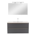 Leziter Set mobilier baie Vario Trim 100, stejar-antracit