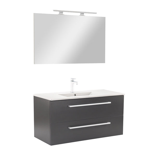 Leziter Set mobilier baie Vario Clam 100, antracit-antracit