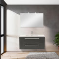 Leziter Set mobilier baie Vario Clam 100, stejar-antracit