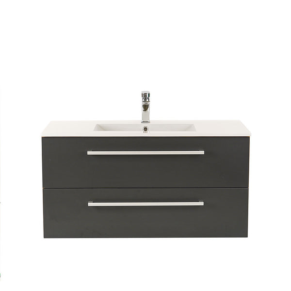 Leziter Masca chiuveta baie Vario Clam 100 cu lavoar, stejar-antracit