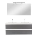 Leziter Set mobilier baie Vario Forte 120, alb-antracit