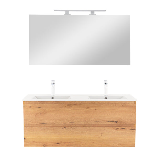 Leziter Set mobilier baie Vario Forte 120, stejar-stejar