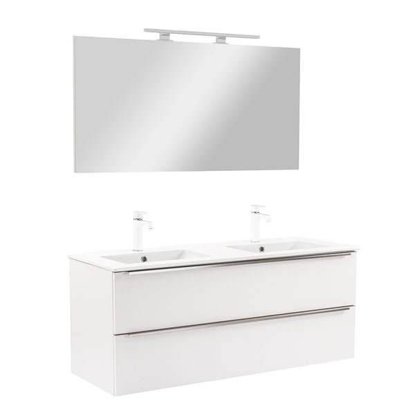 Leziter Set mobilier baie Vario Trim 120, alb-alb