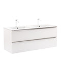 Leziter Masca chiuveta baie Vario Trim 120 cu lavoar, alb-alb
