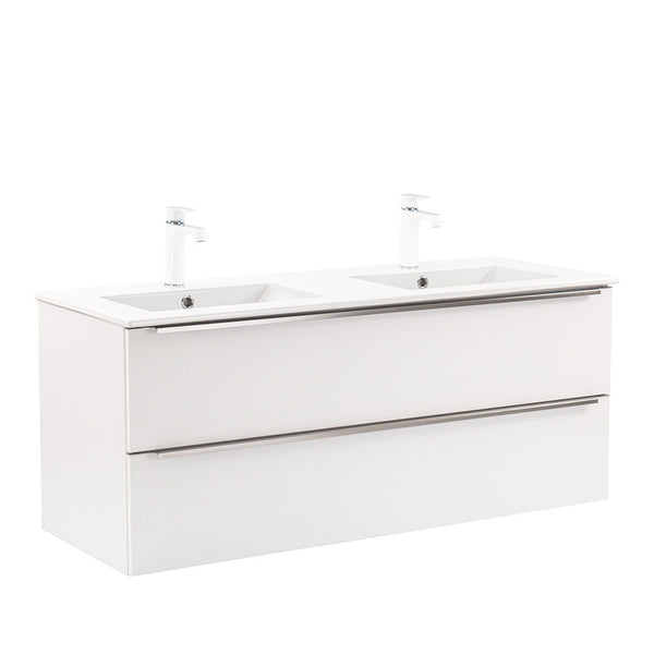 Leziter Masca chiuveta baie Vario Trim 120 cu lavoar, alb-alb