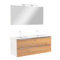 Leziter Set mobilier baie Vario Trim 120, stejar alb
