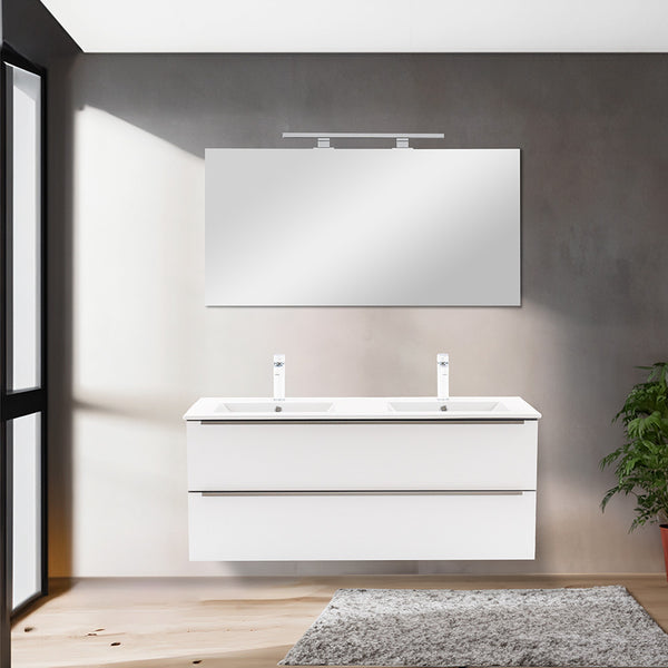 Leziter Masca chiuveta baie Vario Trim 120 cu lavoar, antracit-alb