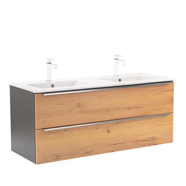 Leziter Masca chiuveta baie Vario Trim 120 cu lavoar, stejar antracit