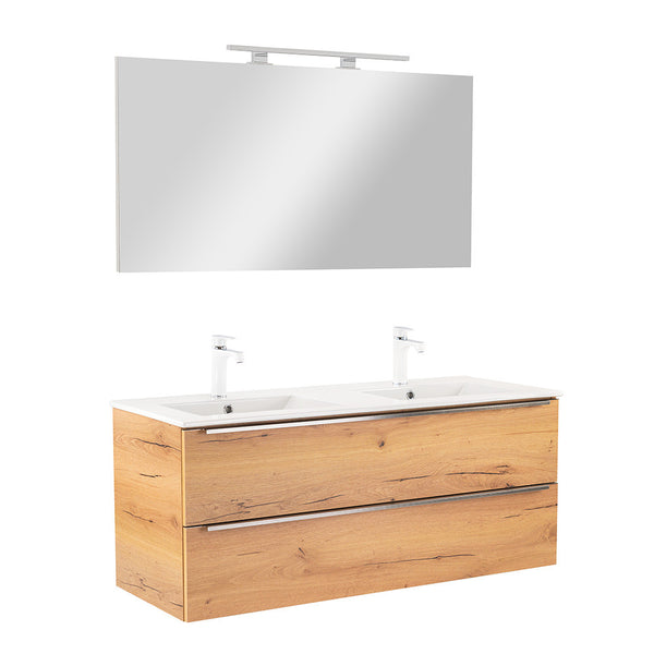 Leziter Set mobilier baie Vario Trim 120, stejar-stejar