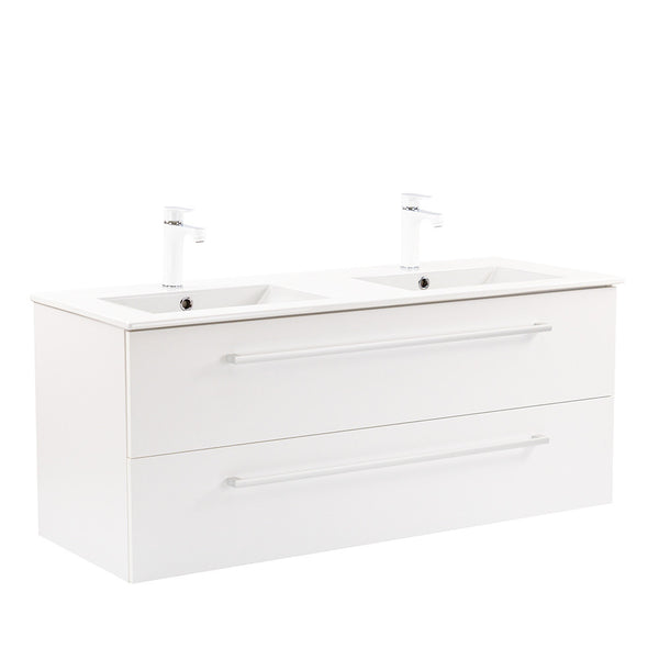 Leziter Masca chiuveta baie Vario Clam 120 cu lavoar, alb-alb