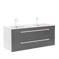 Leziter Masca chiuveta baie Vario Clam 120 cu lavoar, alb-antracit