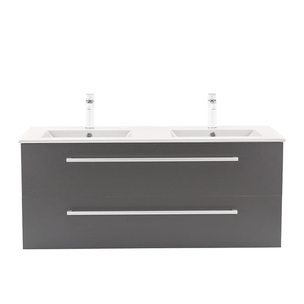 Leziter Masca chiuveta baie Vario Clam 120 cu lavoar, alb-antracit