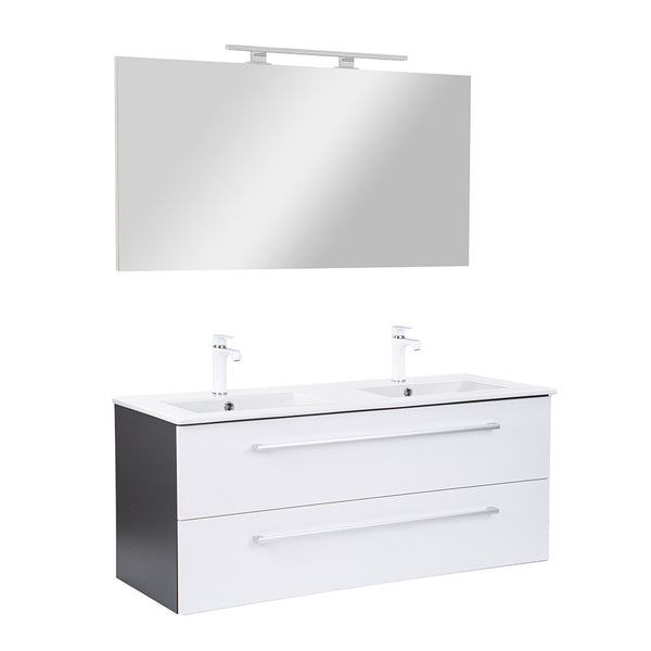 Leziter Set mobilier baie Vario Clam 120, antracit-alb