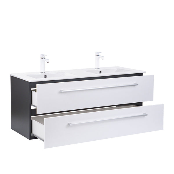 Leziter Set mobilier baie Vario Clam 120, antracit-alb