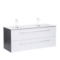 Leziter Masca chiuveta baie Vario Clam 120 cu lavoar, antracit-alb