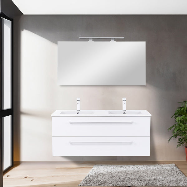 Leziter Masca chiuveta baie Vario Clam 120 cu lavoar, antracit-alb