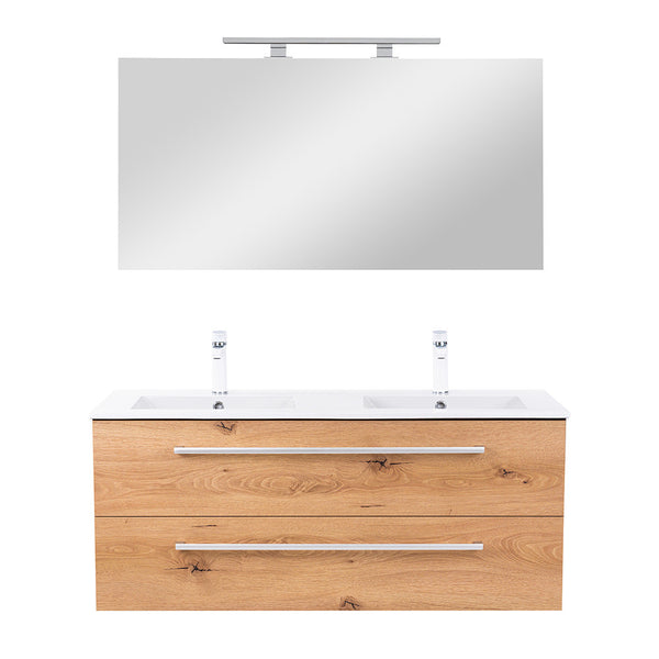 Leziter Set mobilier baie Vario Clam 120, antracit-stejar