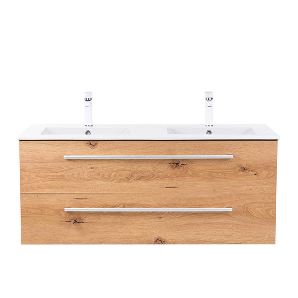 Leziter Masca chiuveta baie Vario Clam 120 cu lavoar, antracit-stejar