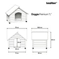 Leziter Doggie Premium izolat câine casa "L" 60x55x80 cm