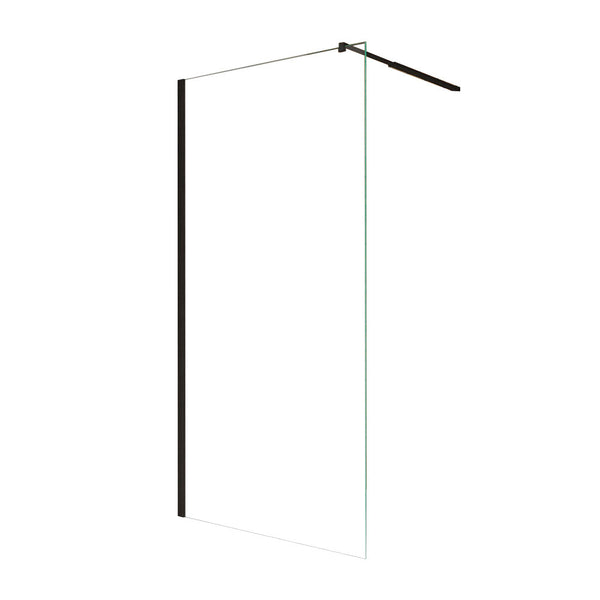 Leziter Cabină de duș River walk-in 80x190 cm neagră