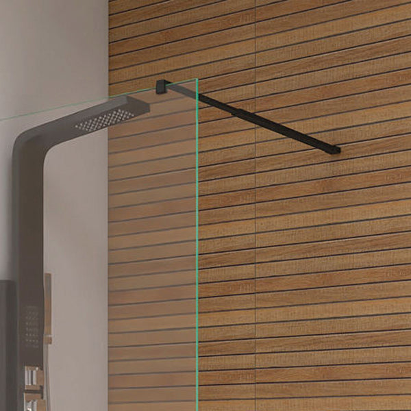 Leziter Cabină de duș River walk-in 80x190 cm neagră