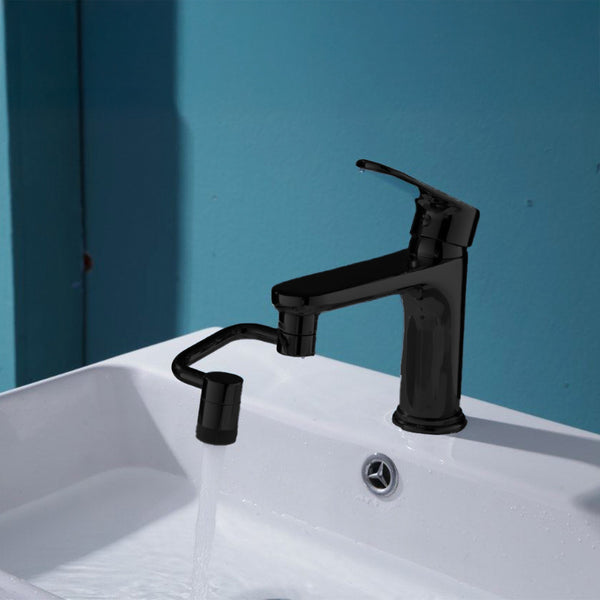 Leziter Extensie flexibilă pivotantă pentru robinet negru