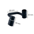 Leziter Extensie flexibilă pivotantă pentru robinet negru