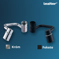 Leziter Extensie flexibilă pivotantă pentru robinet negru