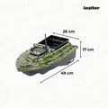 Leziter Feeder barca X2 GPS backpacker cu camuflaj verde