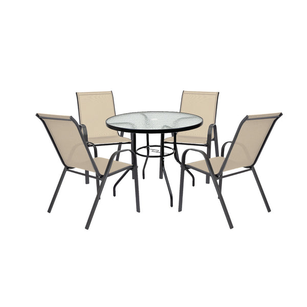 Leziter Set mobilier de grădină Tanger 4+1 bej