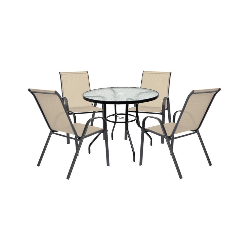 Leziter Set mobilier de grădină Tanger 4+1 bej