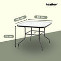 Leziter Set mobilier de grădină Juba 4+1 negru