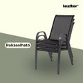 Leziter Set mobilier de grădină Juba 4+1 negru