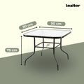 Leziter Set mobilier de grădină Amira 4+1 negru