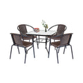 Leziter Set mobilier de gradina Rozetta 4+1 maro