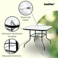Leziter Set mobilier de gradina Rozetta 4+1 maro