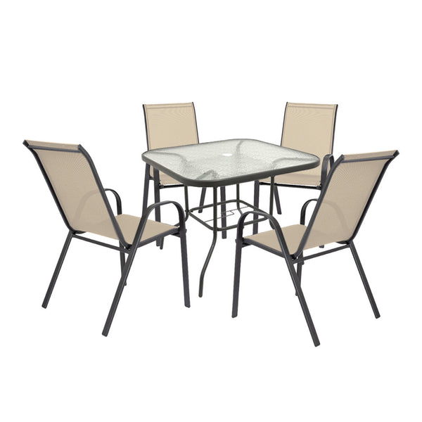 Leziter Set mobilier de grădină Juba 4+1 bej