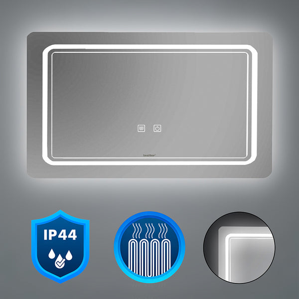 Leziter Oglindă video cu iluminare LED 100x60 cm