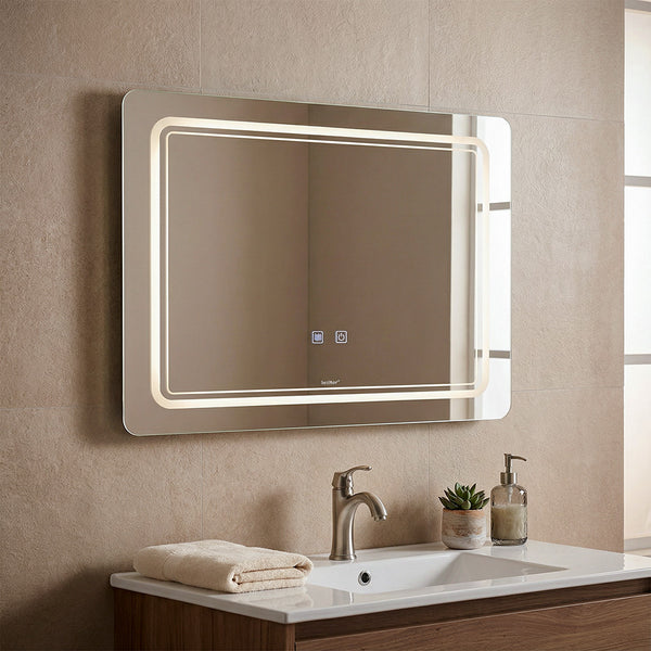 Leziter Oglindă video cu iluminare LED 100x60 cm