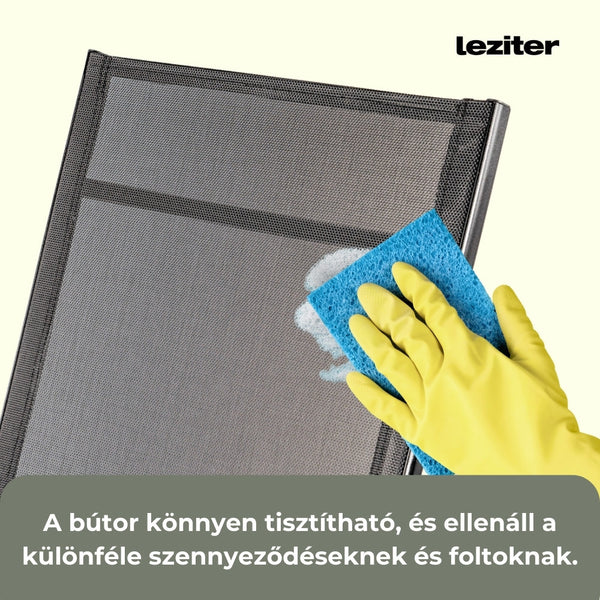 Leziter Scaun de grădină pliabil Lugo cu cadru metalic