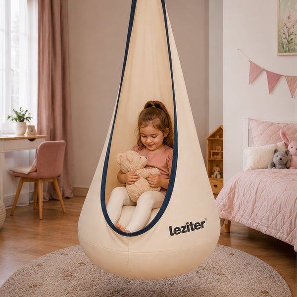 Leziter Cosy hamac picurare leagăn cu pernă și pompă bej