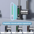 Leziter Robinet mixer pentru chiuveta de bucătărie Mara cu cap multifuncțional cu afișaj digital crom