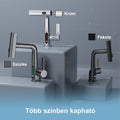 Leziter Robinet mixer pentru chiuveta de bucătărie Mara cu cap multifuncțional cu afișaj digital crom